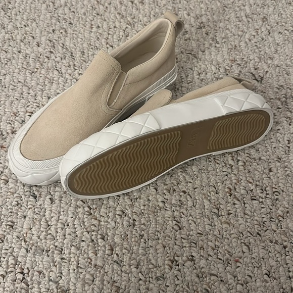 NEW WITHOUT A TAG ZARA ATHLETIC LEATHER SNEAKERS - Picture 5 of 6